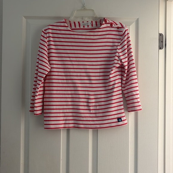 Armor Lux Classic Breton Striped Shirt Sz 4 - Picture 1 of 6